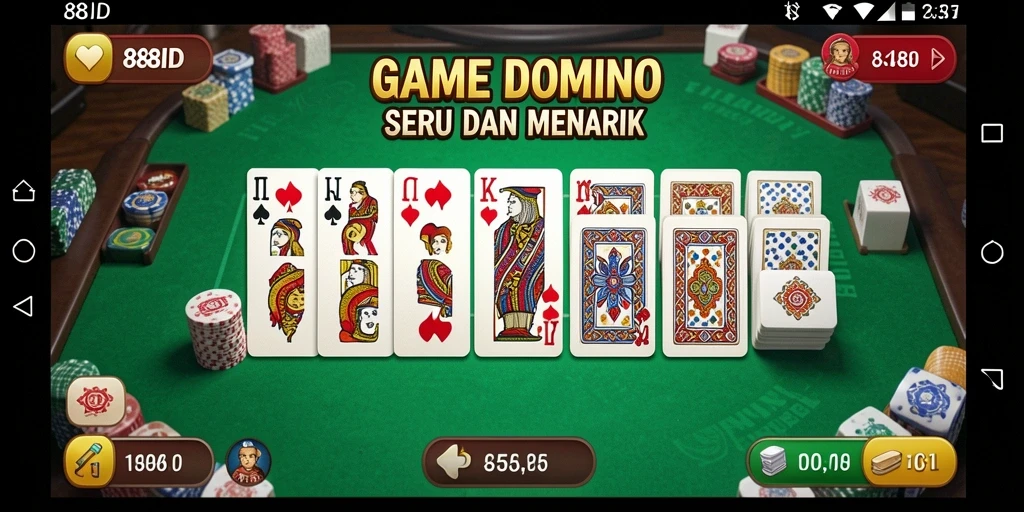 Tampilan gameplay seru di 88ID dengan mode Domino yang berbeda.