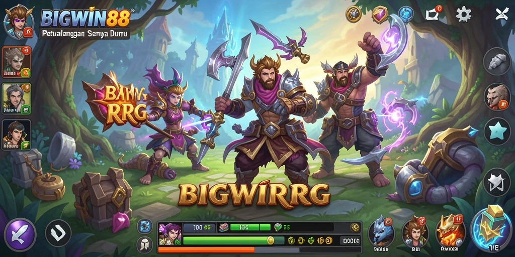 Tangkapan layar permainan RPG yang menunjukkan aksi seru dalam BIGWIN88.