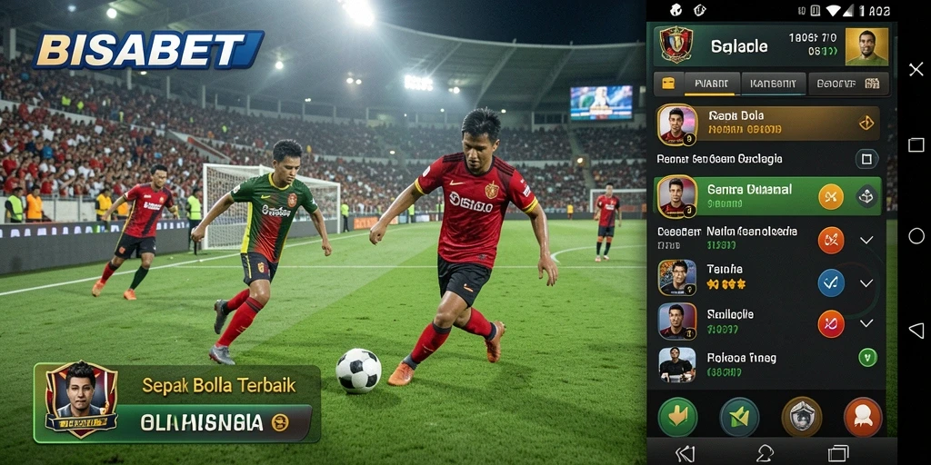 Screenshot gameplay BISABET dengan aksi seru di lapangan.