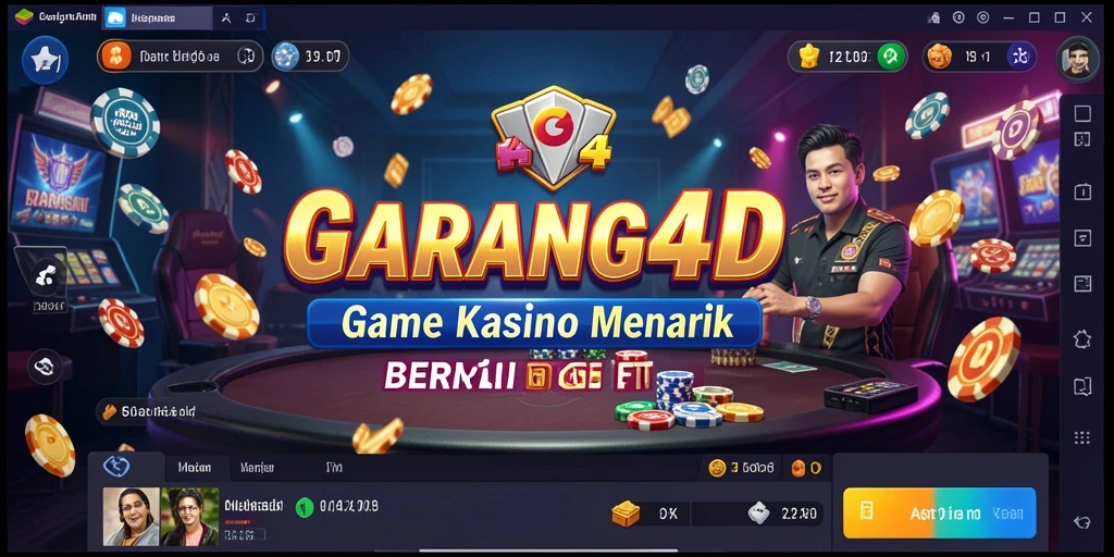 Tampilan gameplay Kasino GARANG4D yang seru dan penuh warna.