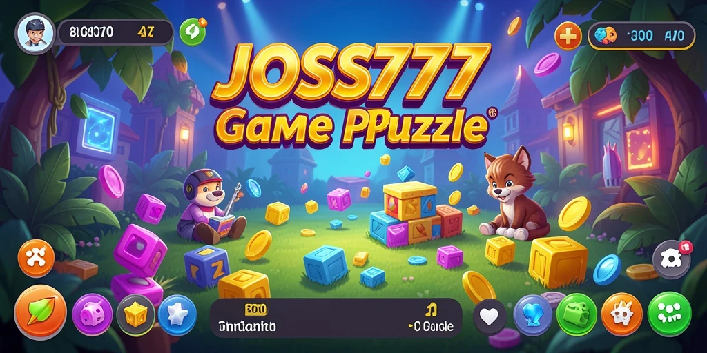 Screenshot utama JOSS777 menampilkan gameplay yang menarik dalam menyelesaikan teka-teki.