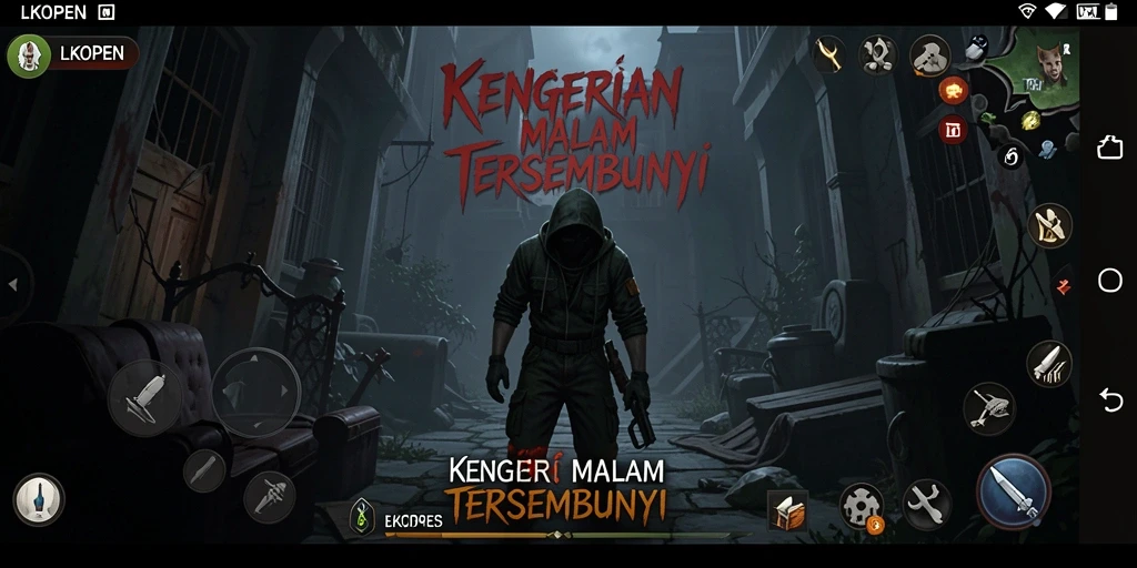 Screenshot menampilkan momen mencekam dalam gameplay LKOPEN.