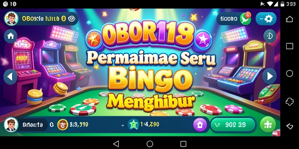 Tangkapan layar utama OBOR138 menampilkan gameplay Bingo yang seru.
