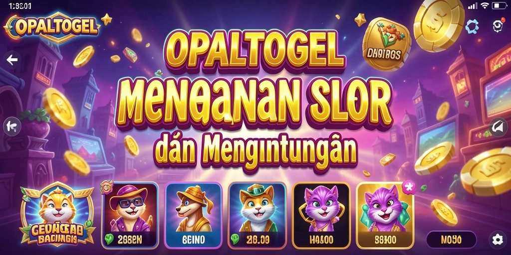 Tampilan gameplay menarik dari OPALTOGEL yang penuh warna.