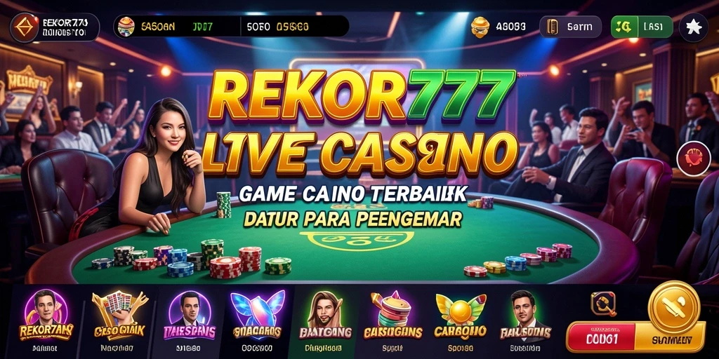 Tampilan gameplay seru di REKOR777 dengan dealer langsung dan interaksi mendalam.