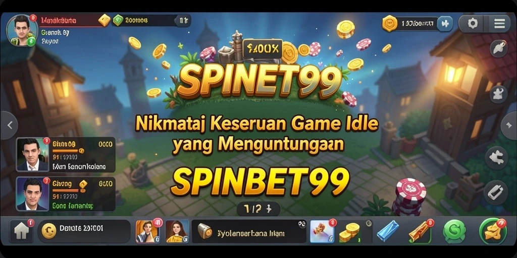 Tampilan gameplay SPINBET99 yang memukau dalam suasana Idle.