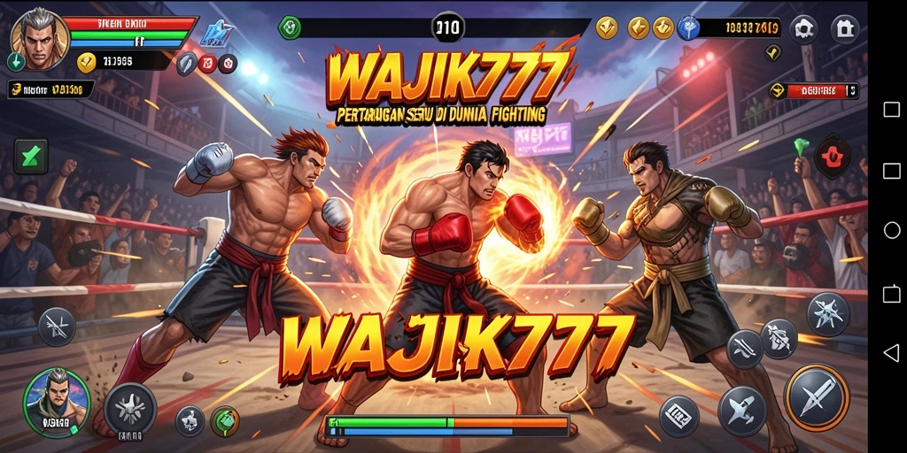 Tangkapan layar gameplay WAJIK777 menampilkan aksi pertarungan yang mendebarkan.